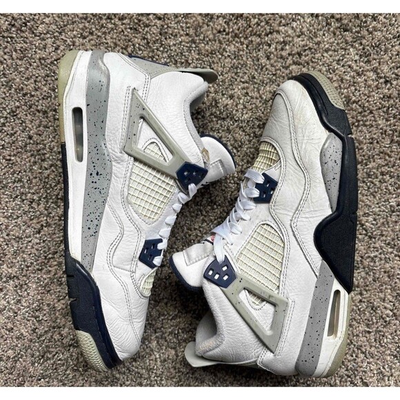 Nike Air Jordan 4 Midnight Navy Size 7 Youth (Size 8.5 Women's) - Picture 9 of 9